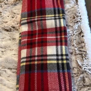 Banana Republic Red and White Plaid Scarf
